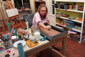 Working in my pajamas.