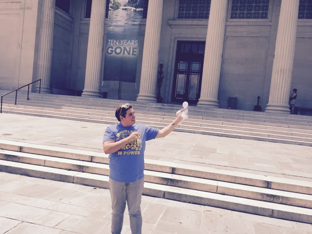 Katy and Flat Joe at NOMA